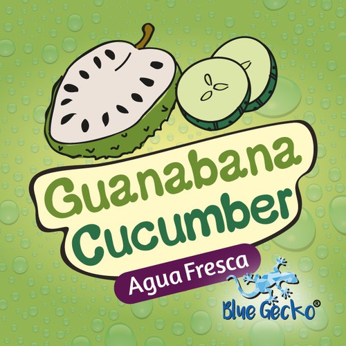 Eye-catching artwork with the title 'Drawings of Fruit for a Label'