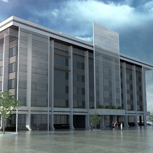 Realistic design with the title 'Make a Design Impact for an Urban Building Design'