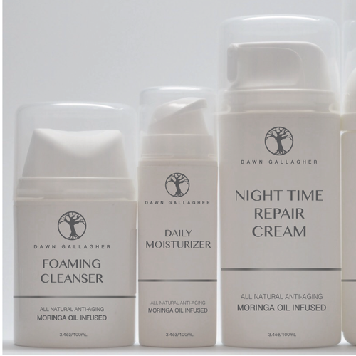 White label with the title 'Logo and visual for packaging'