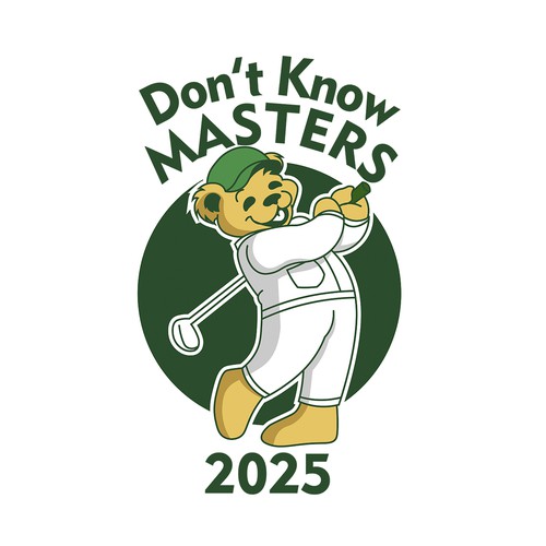 Bear t-shirt with the title 'Bear Playing Golf Desing Entry For Contest'