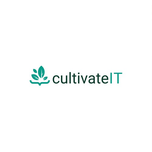 Coding logo with the title 'Code Leaf Logo'