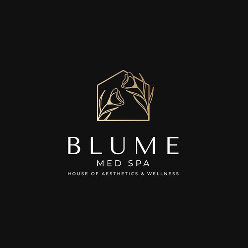 Amazing logo with the title 'Blume Med Spa House of Aesthetics & Wellness'