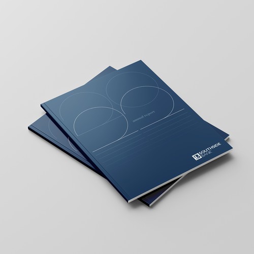 Financial book cover with the title 'Annual Report - Cover Design '
