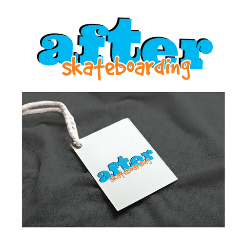 Skateboard logo with the title 'WINNING LOGO: apparel logo for skateboarding company'