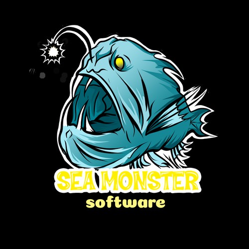Monster brand with the title 'logo for mobile application development company'
