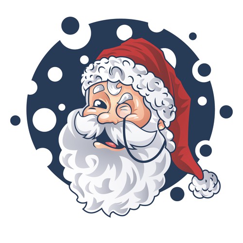 Christmas artwork with the title 'Character or mascot contest entry'