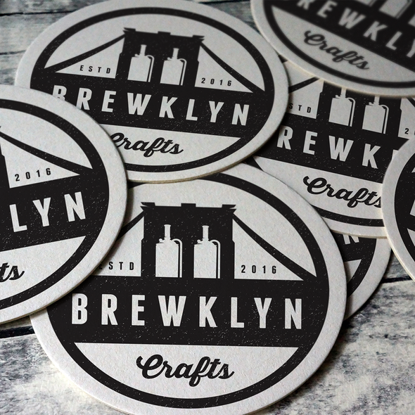 Brooklyn logo with the title 'BREWKLYN Logo'