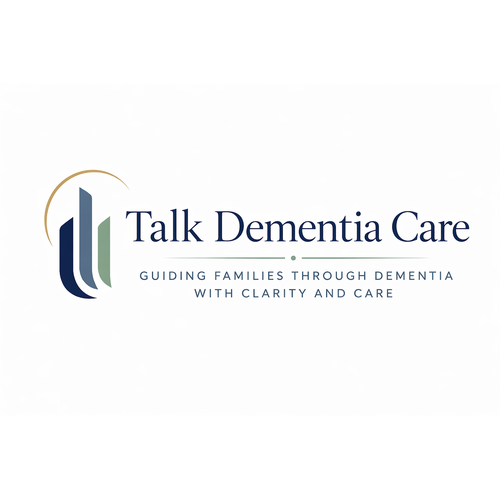 Stunning logo with the title 'Talk Dementia Care Logo'