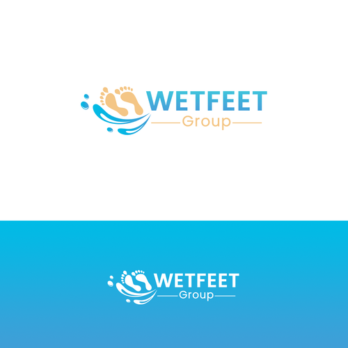 Sand logo with the title '"WETFEET Group" Logo '