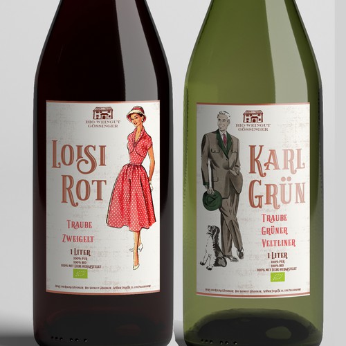 Design label with the title 'wine label'