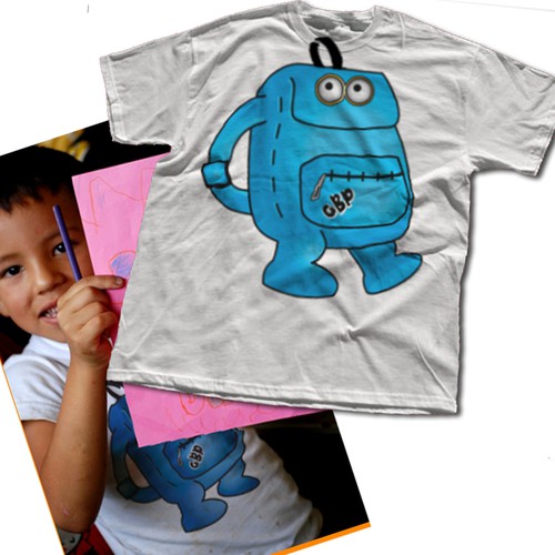 Character t-shirt with the title 't-shirt design needed to create awareness!'