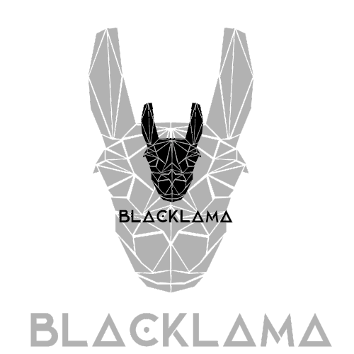 Llama logo with the title 'Blacklama'
