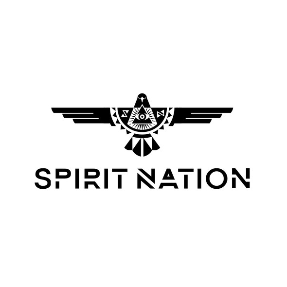 American Indian design with the title 'Native eagle logo'