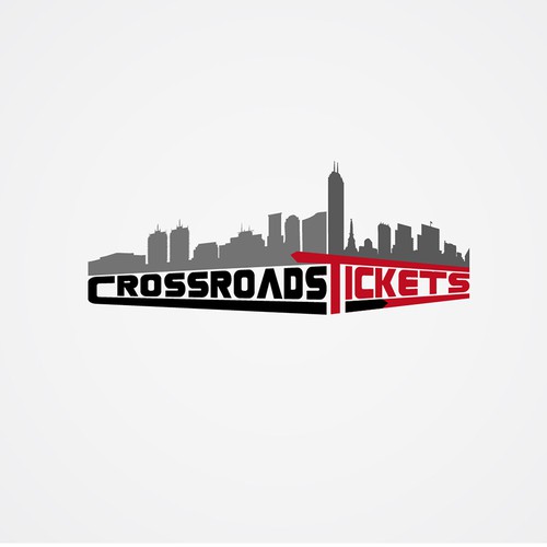 Ticket logo with the title 'Crossroads Tickets Logo'