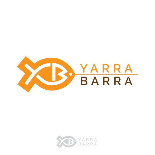 Seafood logo with the title 'Winning logo concept for Yarra Barra'