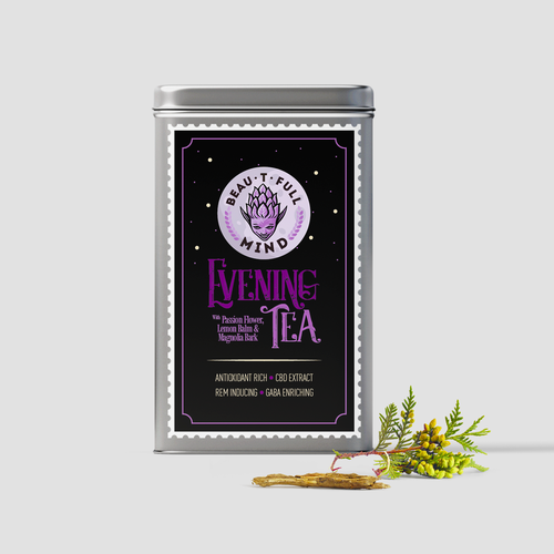 Tea packaging with the title 'Tea Packaging'