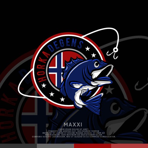 Norway and Norwegian logo with the title 'Fishing Team'