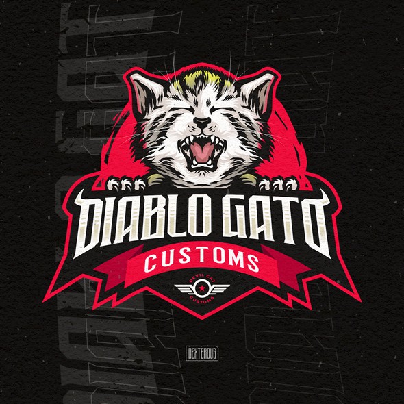Performance design with the title 'Diablo Gato Customs Logo'