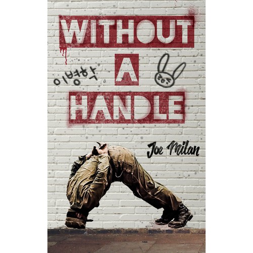 Fiction book cover with the title 'Graffiti inspired book cover for a coming of age story'