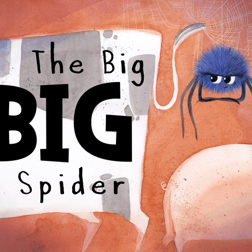 Spider design with the title 'The Big Big Spider'