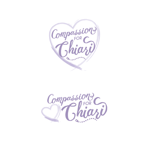 Pastel logo with the title 'Watercolor Heart Logo'