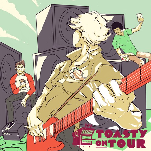 Speaker design with the title 'Calendar illustration'