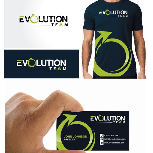Change logo with the title 'evolution logo'