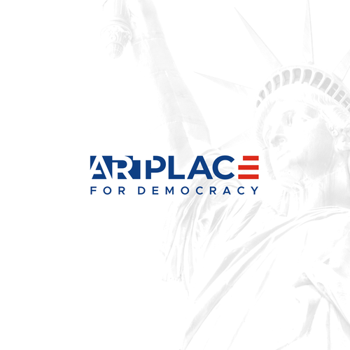USA logo with the title 'ArtPlace for Democracy Logo'