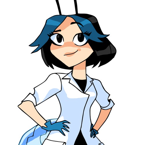 Comics design with the title 'Glo the Firefly Design'