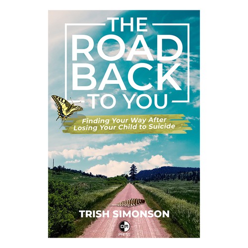 Suicide design with the title 'The Road Back To you Book Cover Design'