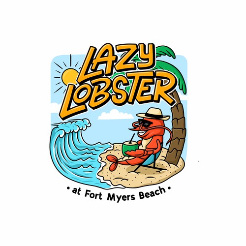Summer brand with the title 'Beach Logo'
