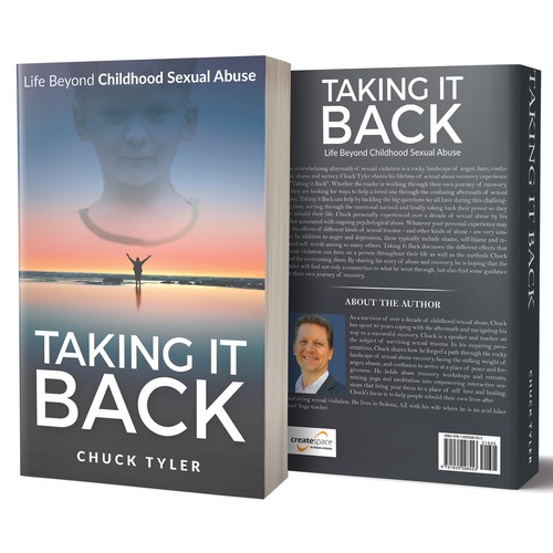 Personal design with the title 'Taking It Back - Life Beyond Childhood Sexual Abuse'