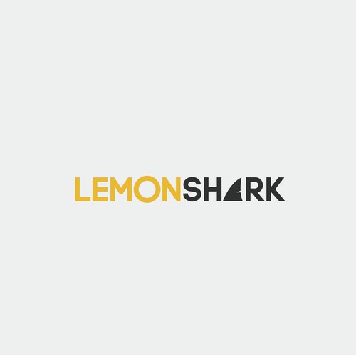 Shark logo with the title 'Logo Concept. LEMON SHARK'