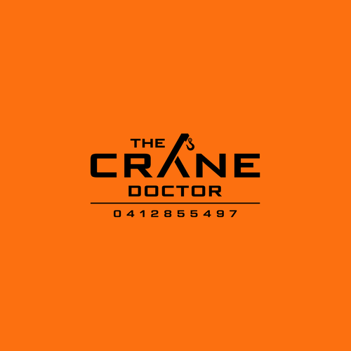 Mechanical logo with the title 'Logo design for a Crane Repair Service'