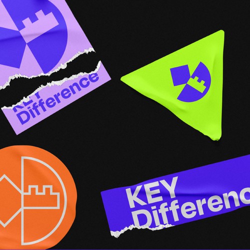 Locker logo with the title 'Key Difference Logo'