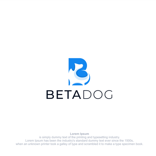Combination logo with the title 'betadog'