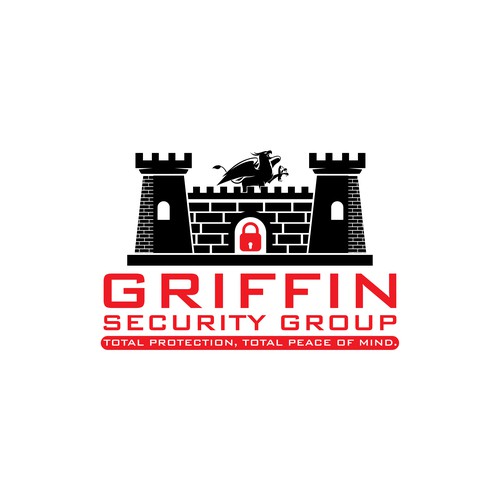 Wall design with the title 'Griffin Security Group Logo'