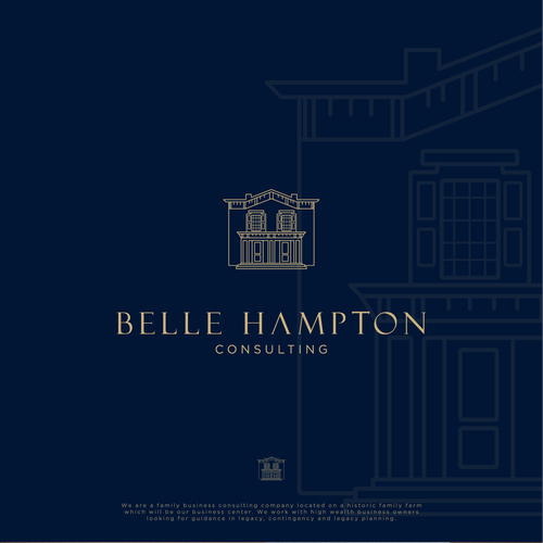 Pencil brand with the title 'Logo Concept for Belle Hampton'