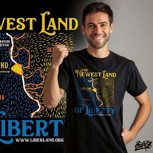 Community t-shirt with the title 'Liberland tshirt_1 to 1 projects'