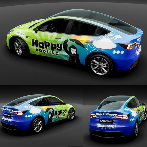 Attractive design with the title 'Tesla Wrap'