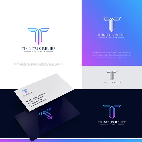 Relief design with the title 'TINNITUS RELIEF'