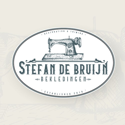 Restoration logo with the title 'Stefan de Bruijn'