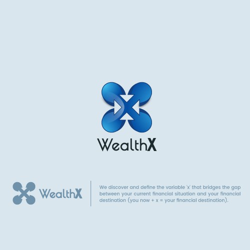 3D brand with the title 'Bold 3d Logo For Financial Company'