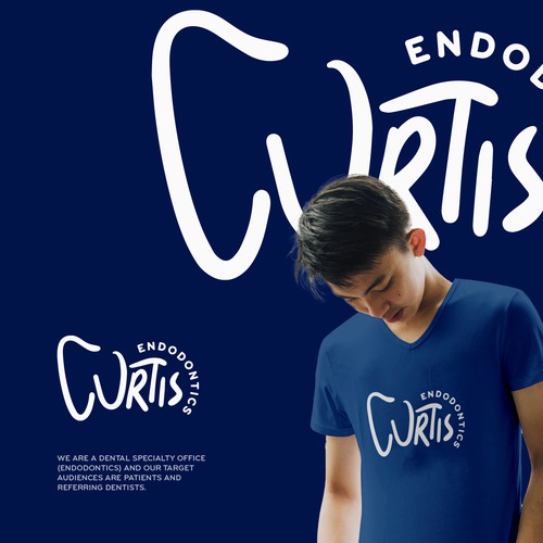 Tooth logo with the title 'Dental logo'