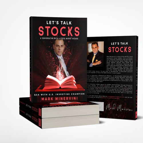 Unique book cover with the title 'Unique book cover for Let's Talk Stocks'