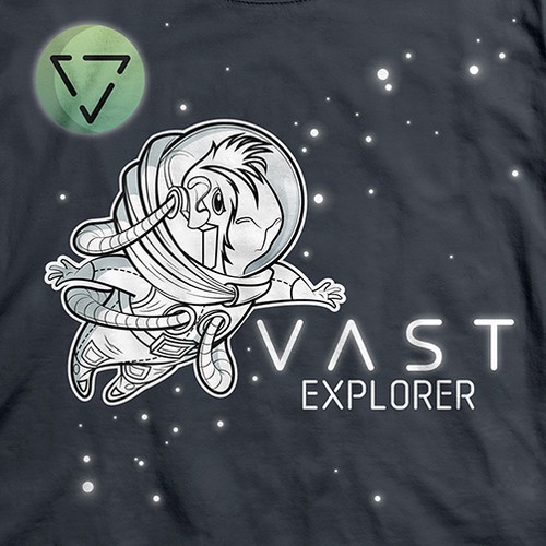 Explorer design with the title 'T-shirt design finalist'