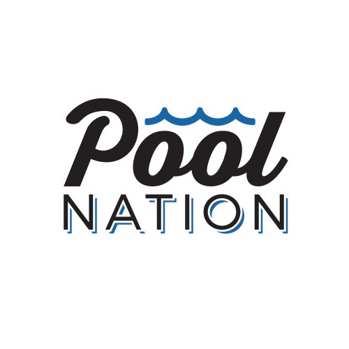 Republic logo with the title 'Pool Nation - simple logo'