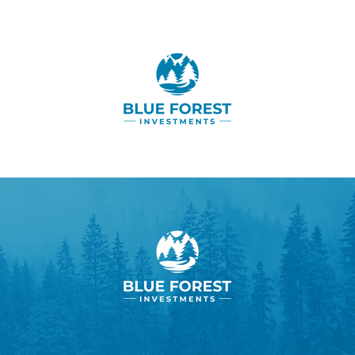 Spruce design with the title 'Blue Forest Investments Logo'