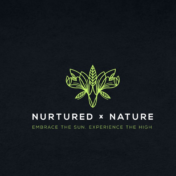 Leaf logo with the title 'Nurtured X Nature'