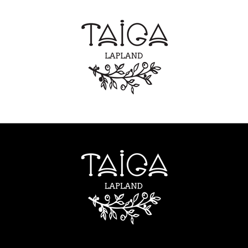 Natural product logo with the title 'Natural cosmetic from Lapland'